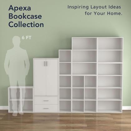 Imagem de Gavetas de armazenamento HOMES: INSIDE + OUT Apexa 2 gavetas brancas