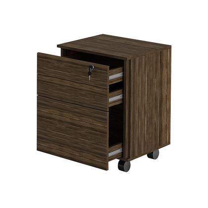 Imagem de Gaveteiro 3 Gavetas Com Chave 48,8x64,5x43 cm Nogal