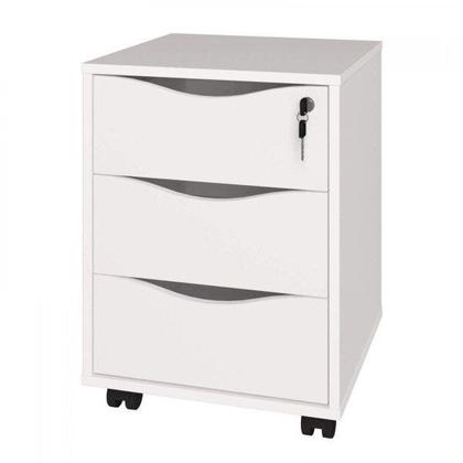 Imagem de Gaveteiro 3 Gavetas com Chave Face Home Office