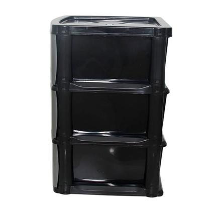Imagem de Gaveteiro 3 Gavetas Com Rodízio Organizador Multiuso 70x44x39cm Grande Gavetão