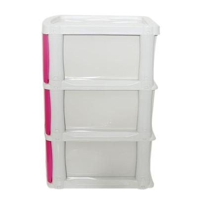 Imagem de Gaveteiro 3 Gavetas Com Rodízio Organizador Multiuso 70x44x39cm Grande Gavetão