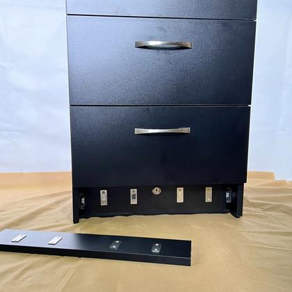 Imagem de Gaveteiro 3 Gavetas MDF Com 1 Compartimento Secreto, Gaveta Secreta