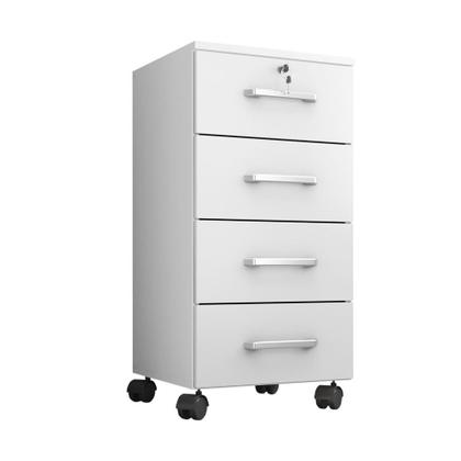 Imagem de Gaveteiro 4 Gavetas Com Rodizios E Chave Gavea Office