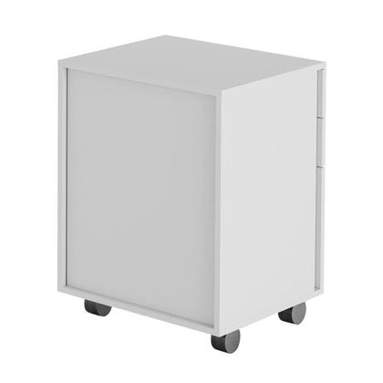 Imagem de Gaveteiro com Chave para Escritório Home Office ME4148 MDP Branco G69 - Gran Belo