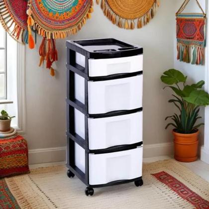 Imagem de Gaveteiro com rodinhas e com 4 gavetas: 1 pequena e 3 grandes - 943