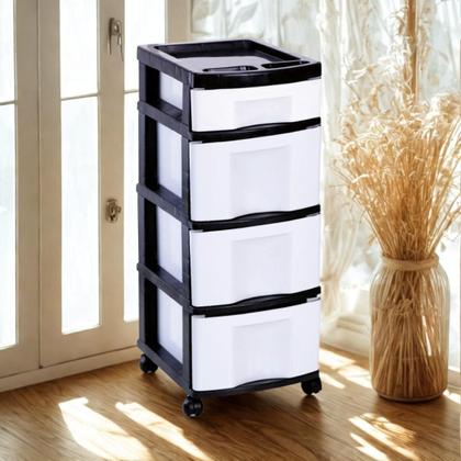 Imagem de Gaveteiro com rodinhas e com 4 gavetas: 1 pequena e 3 grandes - 943