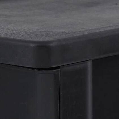 Imagem de Gaveteiro De Chão 3 Gavetas 56x33x38cm Plástico Preto 
