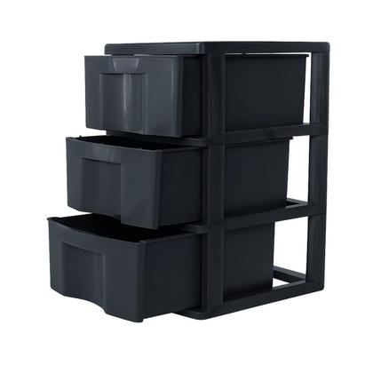 Imagem de Gaveteiro de Chão com 3 Gavetas Organizador Multiuso para Quarto Escritório e Cozinha