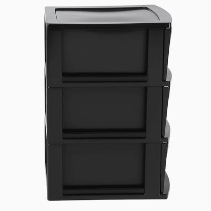 Imagem de Gaveteiro de Chão com 3 Gavetas Organizador Multiuso para Quarto Escritório e Cozinha