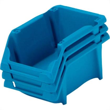 Imagem de Gaveteiro Empilhaveis Azul 05 - Kit C/6 PC