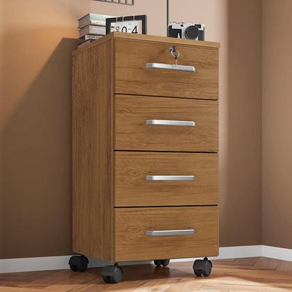 Imagem de Gaveteiro Gávea 4 Gavetas com Rodízios - Móveis Leão