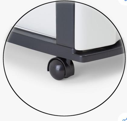 Imagem de Gaveteiro grande branco com rodinhas e 4 gavetas - 600