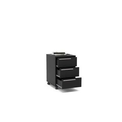 Gaveteiro Maia com 3 Gavetas - Preto - Politorno Imagem de Gaveteiro Maia com 3 Gavetas - Preto
