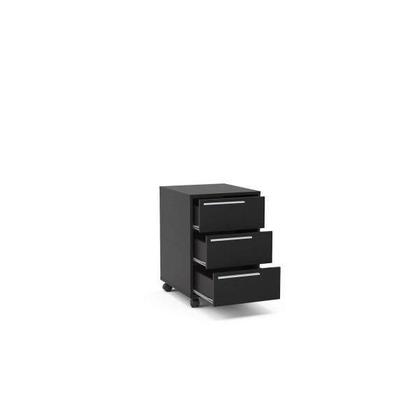 Gaveteiro Maia com 3 Gavetas - Preto - Politorno Imagem de Gaveteiro Maia com 3 Gavetas - Preto