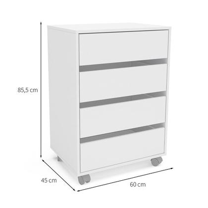 Imagem de Gaveteiro Mauá 4 GV Branco