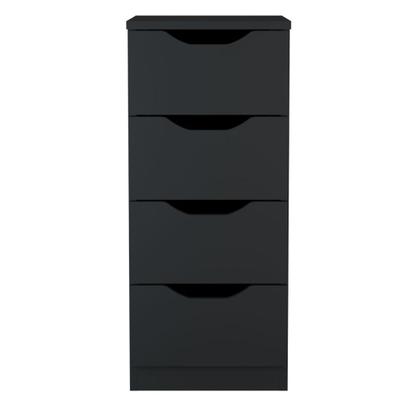 Imagem de Gaveteiro Multiuso 4 Gavetas em Mdp Para Casa Escritório Quarto Multivisão Preto