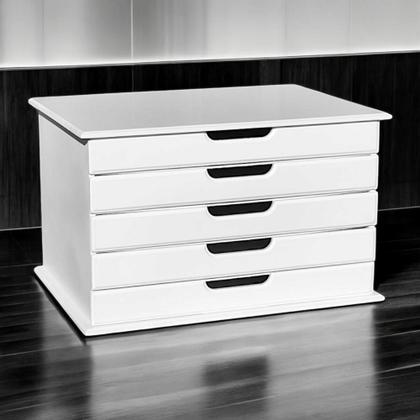 Imagem de Gaveteiro Organizador Arquivos Escritório 5 Gavetas