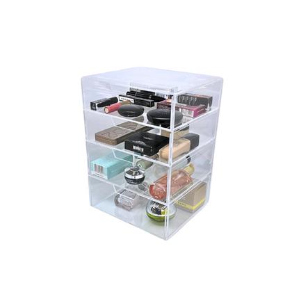 Imagem de Gaveteiro Organizador em Acrílico Transparente com 4 Gavetas