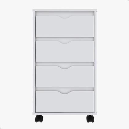 Imagem de Gaveteiro Organizador Escritório 4 Gavetas Movlar - Mod.0701