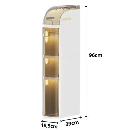 Imagem de Gaveteiro Organizador Multifuncional Banheiro Salão De Beleza Compacto Prático Moderno c/ Rodinhas