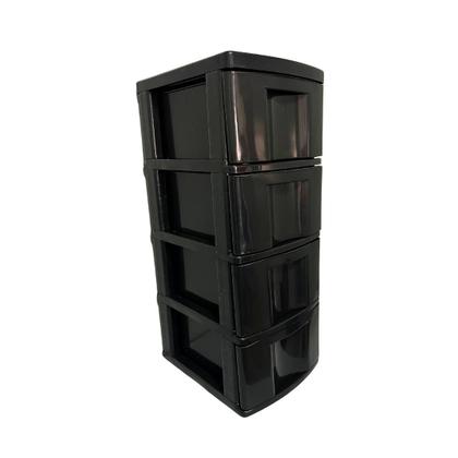 Imagem de Gaveteiro Organizador Preto Com 4 Gavetas Multiuso 598