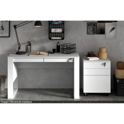 Imagem de Gaveteiro p/ Escritório ME4148 c/ 3 Gavetas e 1 c/ Chave Branco - Tecno Mobili