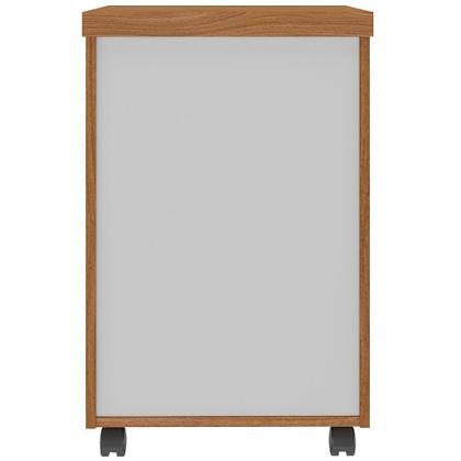 Imagem de Gaveteiro Para Escritório com Rodízios 03 Gavetas Unik A02 Freijó Branco - Lyam Decor