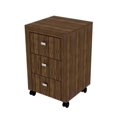 Imagem de Gaveteiro para Escritório Multiuso com 3 Gavetas e Rodízios