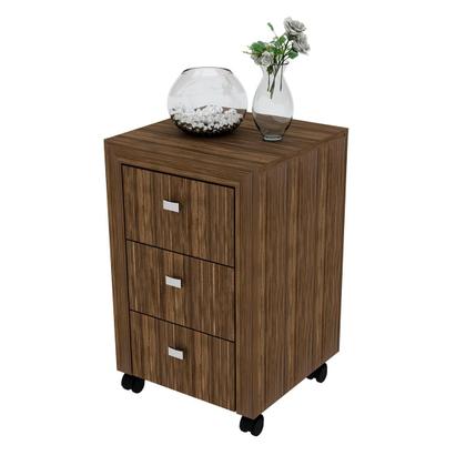 Imagem de Gaveteiro para Escritório Multiuso com 3 Gavetas e Rodízios