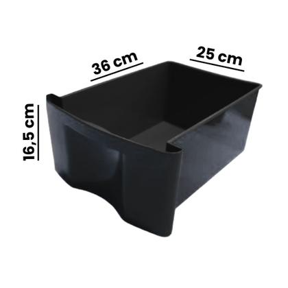 Imagem de Gaveteiro Plástico Todo Preto 4 Gavetas Grandes Agraplast 598  Organização para Casa e Escritório