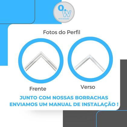 Imagem de Gaxeta Borracha Freezer Electrolux H200 + Puxador Original
