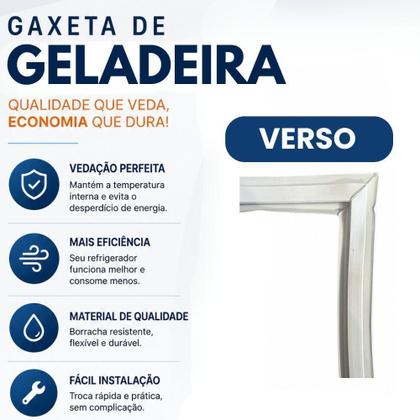 Imagem de Gaxeta Borracha Geladeira Electrolux R360 com Aba Dupla