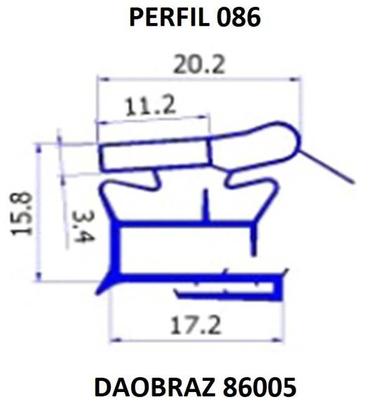 Imagem de Gaxeta Refrigerador Electrolux R330 1 Porta 150x58cm Cinza