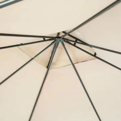Imagem de Gazebo De Aco Articulado Danubio Taupe 2,7x4x3m - Importado