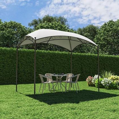 Imagem de Gazebo De Aco Florenca 3x2m Branco Importado - Linha Premium