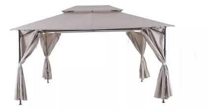 Imagem de Gazebo Tenda Pergolado De Aco 400x300cm Com Cortinas Outdoor