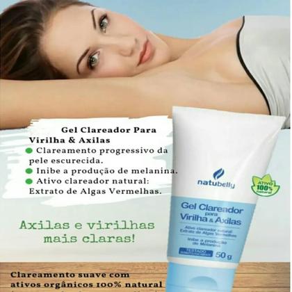 Imagem de Gel Ação Clareadora para Virilha e Axilas Natubelly 50g
