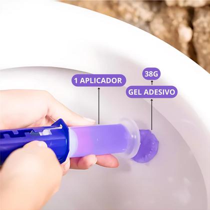 Imagem de Gel  adesivo - 6 aplicacoes 38g lavanda - novo frescor