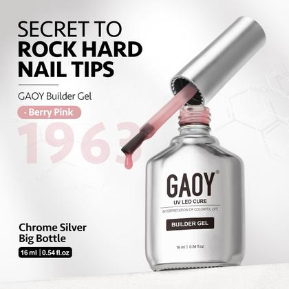 Imagem de Gel Builder para Unhas GAOY 16ml - Fortalecedor Rosa (1963)