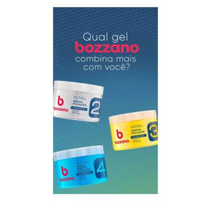 Imagem de Gel Cabelo Bozzano Fixador Forte Nº3, 300g