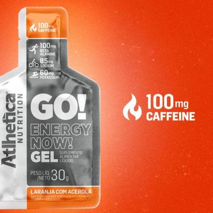 Imagem de Gel Carb Go Energy Now Atlhetica 10x30g Beta Alanin Cafeina