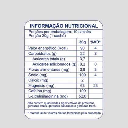 Imagem de Gel Carbo BT Nitrato Dobro Cafeína e Citrulina - 10 Sachês de 30g