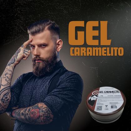 Imagem de Gel Cola Caramelito 220g Tróia Hair - Fixação Mega Forte para Penteados Duradouros