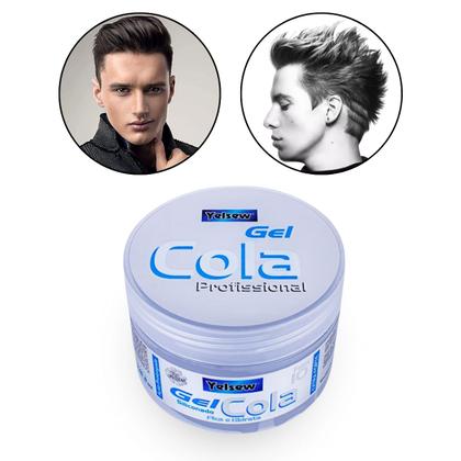 Imagem de Gel Cola Extra Forte Transparente Hidratação Definição Antifrizz Cabelo Incolor Fixação Prolongada 240g, Yelsew