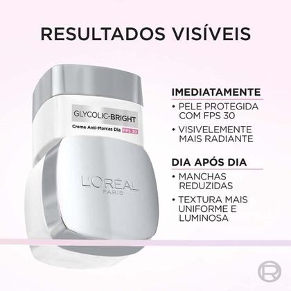 Imagem de Gel Creme Facial Anti-Marcas L'Oréal Paris - Glycolic Bright Dia FPS30