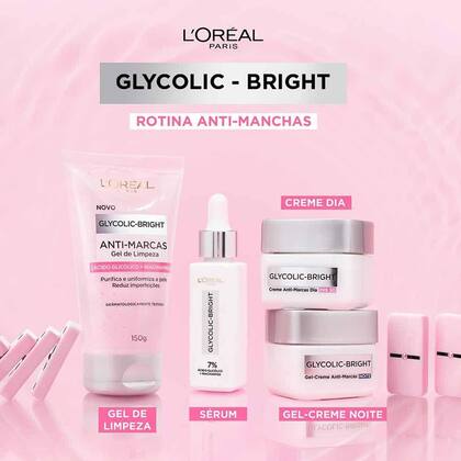 Imagem de Gel Creme Facial Anti-Marcas L'Oréal Paris - Glycolic Bright Noite
