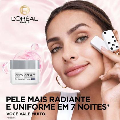 Imagem de Gel Creme Facial Anti-Marcas L'Oréal Paris - Glycolic Bright Noite
