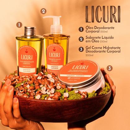 Imagem de Gel Creme Hidratante Desodorante Corporal Licuri 200ml