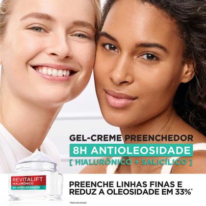 Imagem de Gel Creme Hidratante Facial Antioleosidade L'Oréal Paris Revitalif Hialurônico