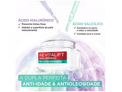 Imagem de Gel Creme Preenchedor Facial LOréal Paris  - Revitalift Hialurônico 49g